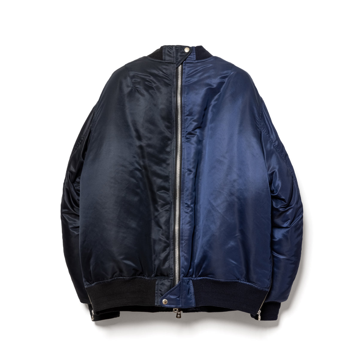 oversized two-tone flight jacket. – TAKAHIROMIYASHITATheSoloist