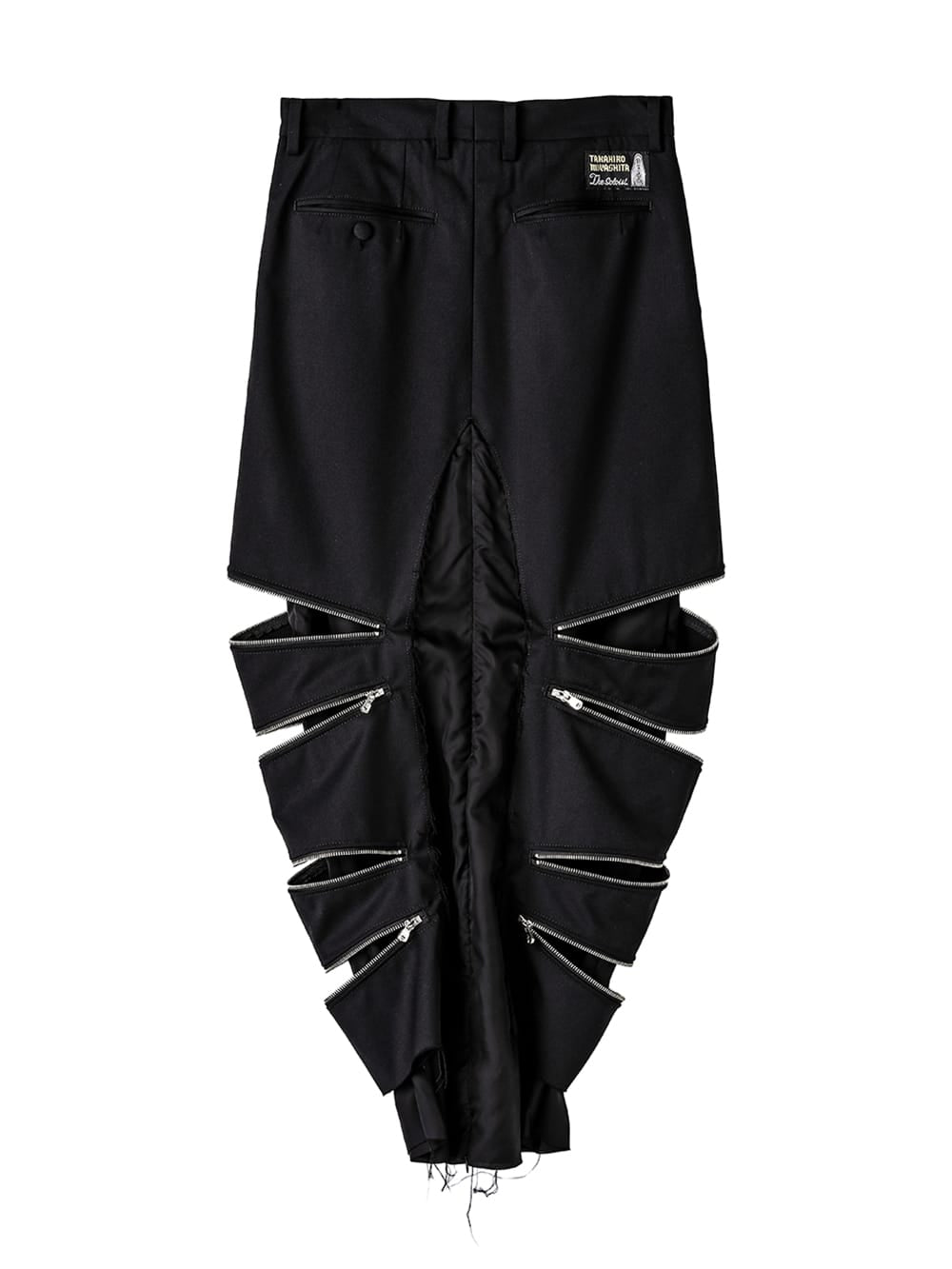side slash zippers long skirt.(solid)