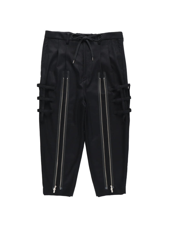 Bondage Cropped Baggy Slacks