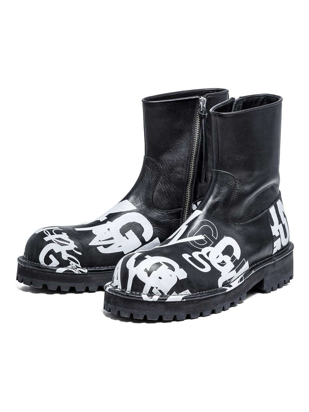 sf.0003AW23-black side-zip boot. THE TWO OF US 2023 Autumn