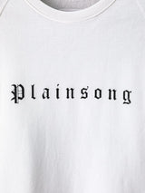 sc.0007SS25-white crew neck sweat shirt.(plainsong