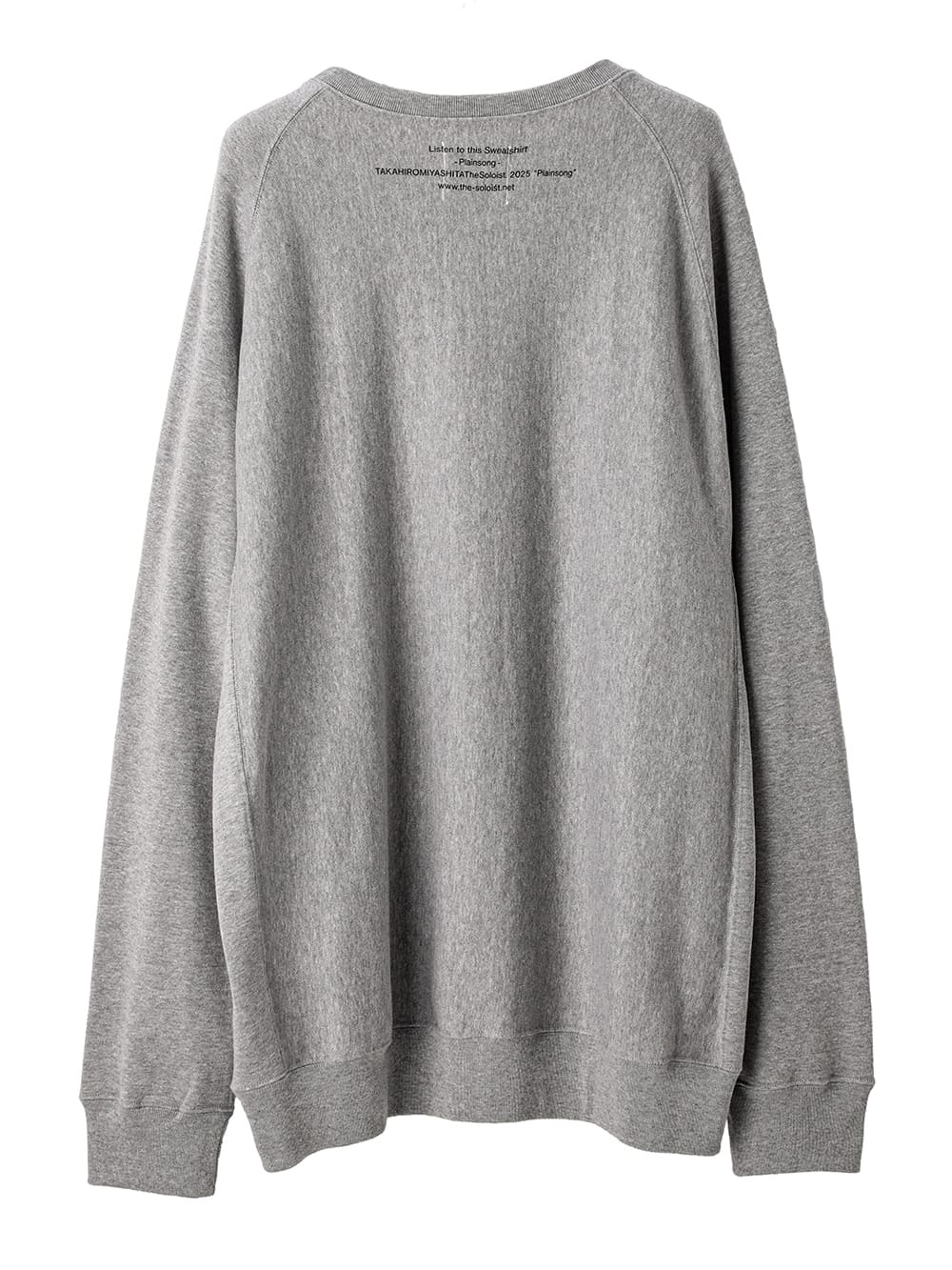 oversized crew neck sweat shirt.(plainsong)