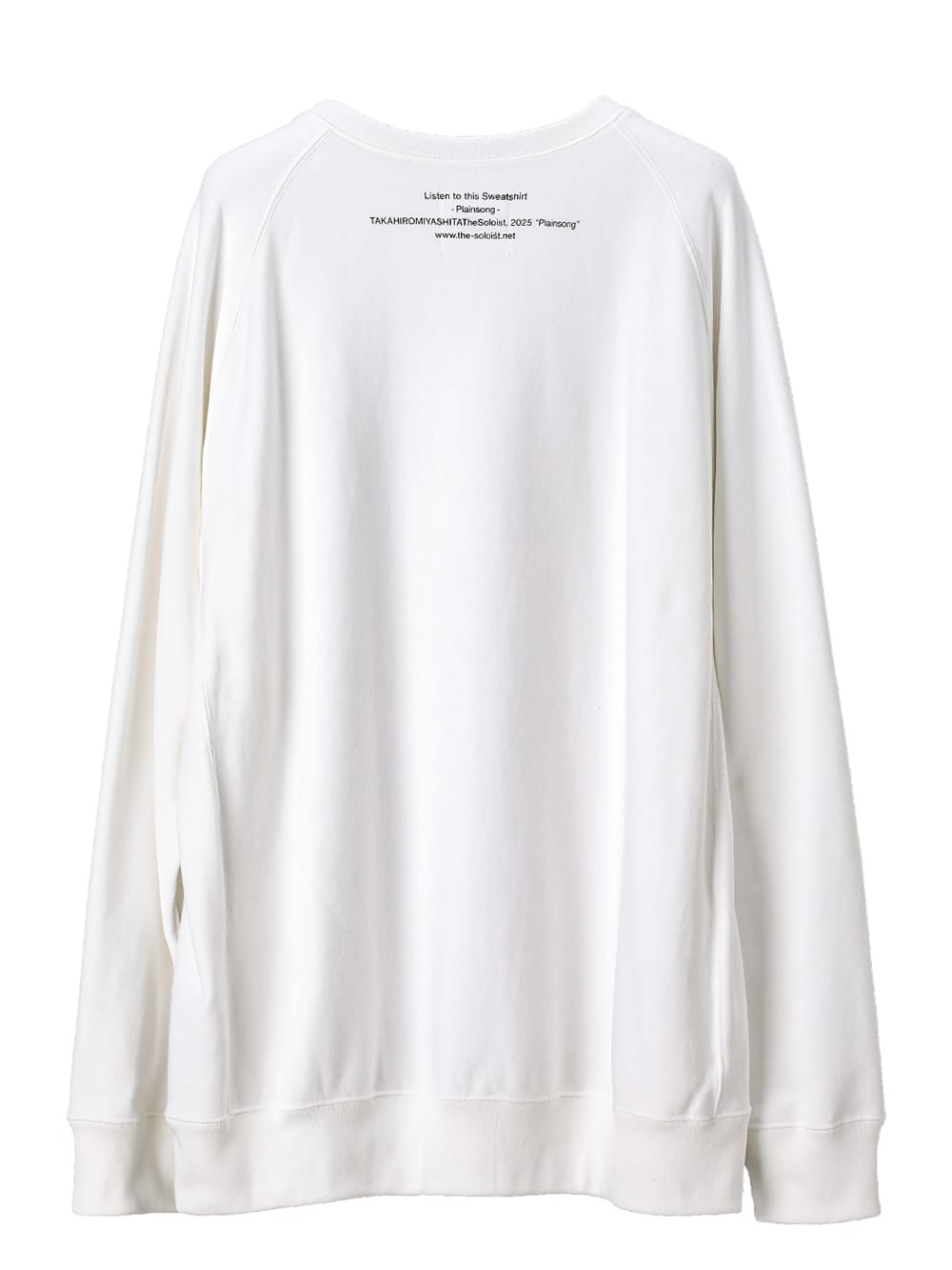 oversized crew neck sweat shirt.(plainsong)