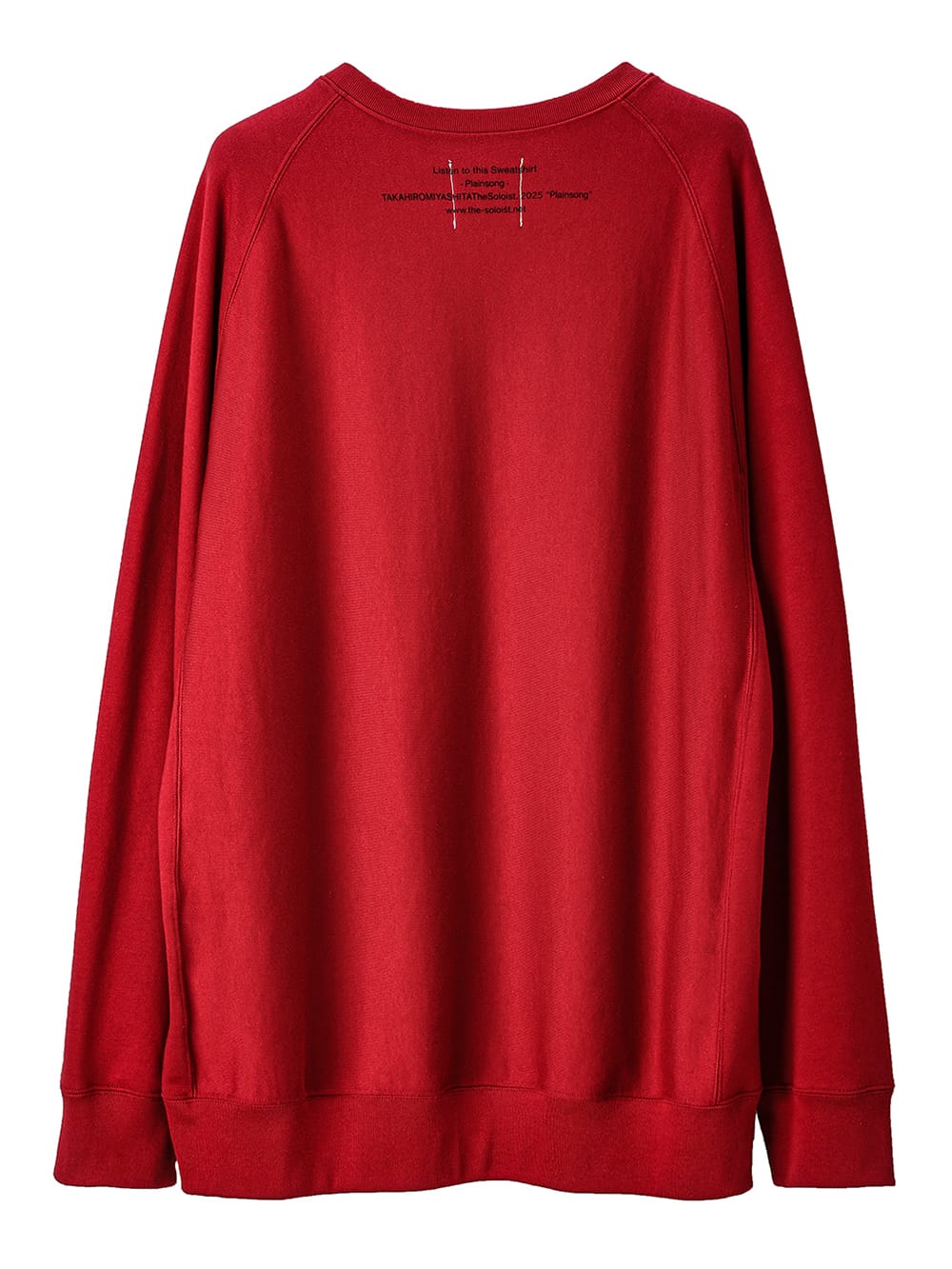 oversized crew neck sweat shirt.(plainsong)