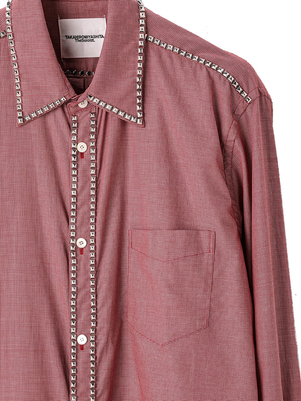 reglar collar twill shirt.(studs)