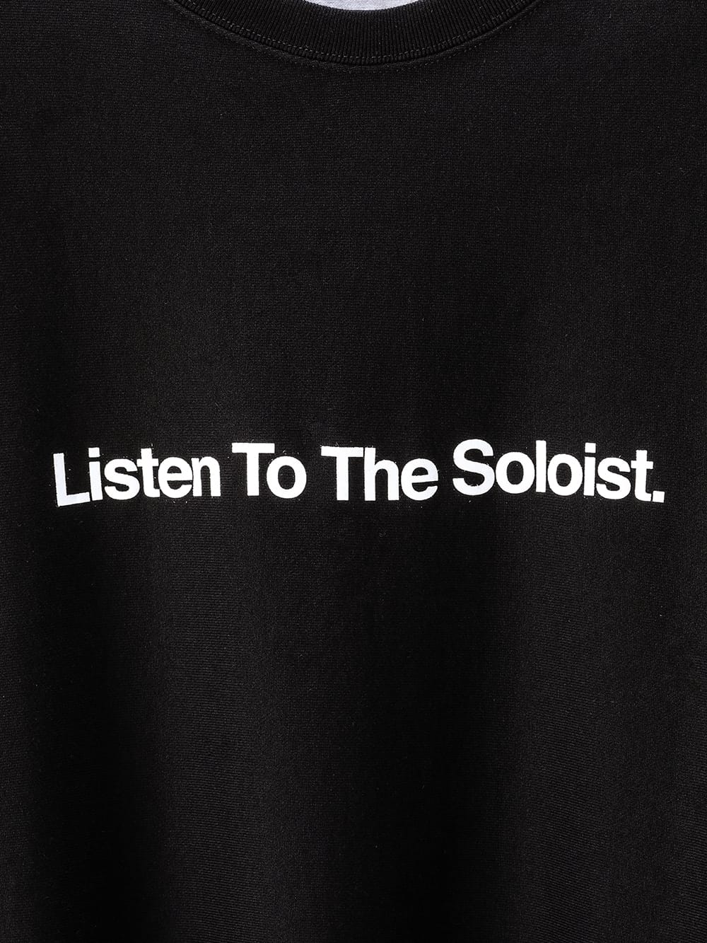 Listen To The Soloist.(オーバーサイズドバイカラークルーネックスウェットシャツ)