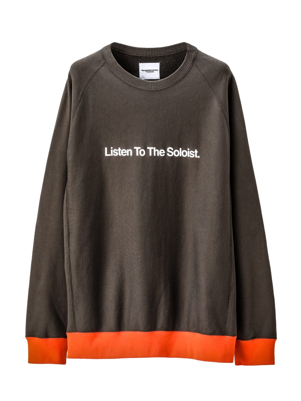 Listen To The Soloist.(oversized bicolor crewneck sweatshirt.)