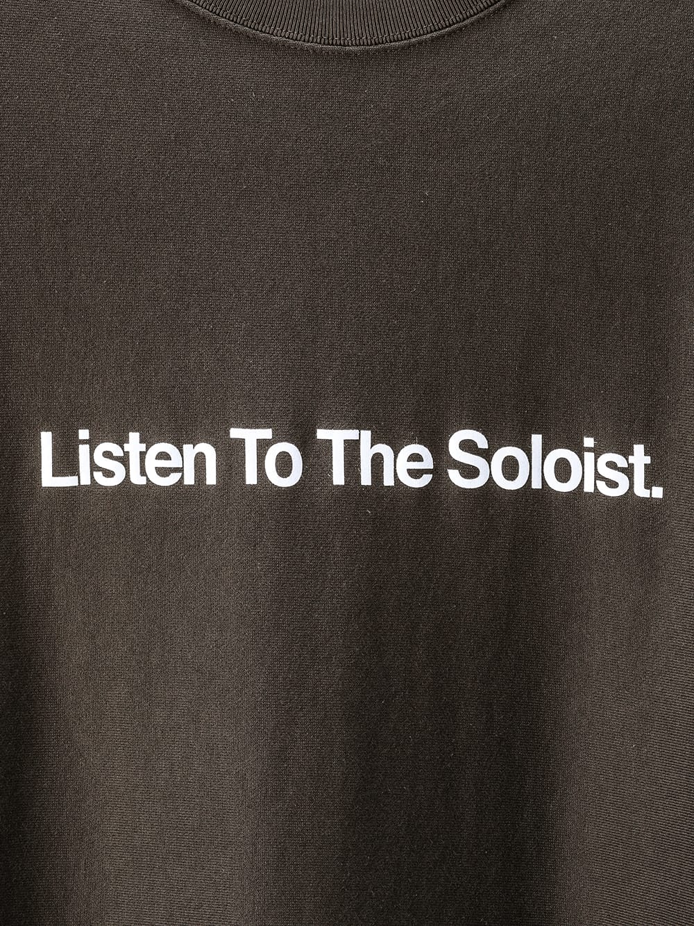 Listen To The Soloist.(oversized bicolor crewneck sweatshirt.)