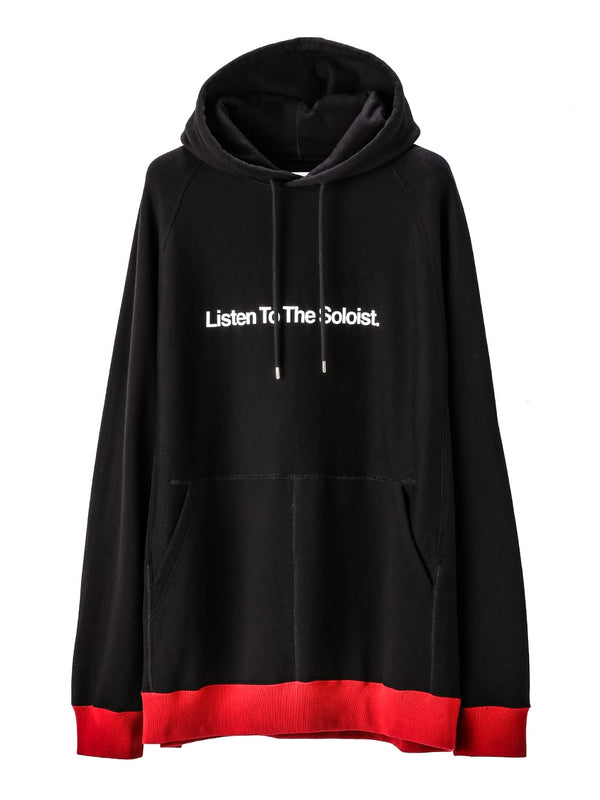 Listen To The Soloist.(oversized bicolor hoodie.)