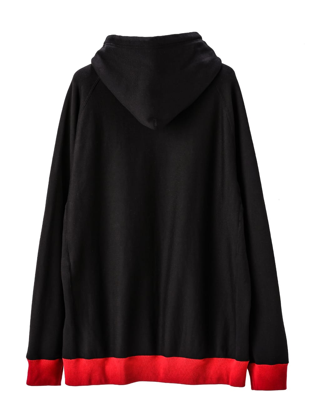 sxc.0002-black×red Listen To The Soloist.(oversized bicolor hoodie 