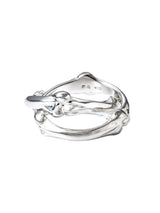 TAKAHIROMIYASHITATheSoloist. リング sa.0005AW25-silver ボーンシェイプドデュアルリング The Black-and