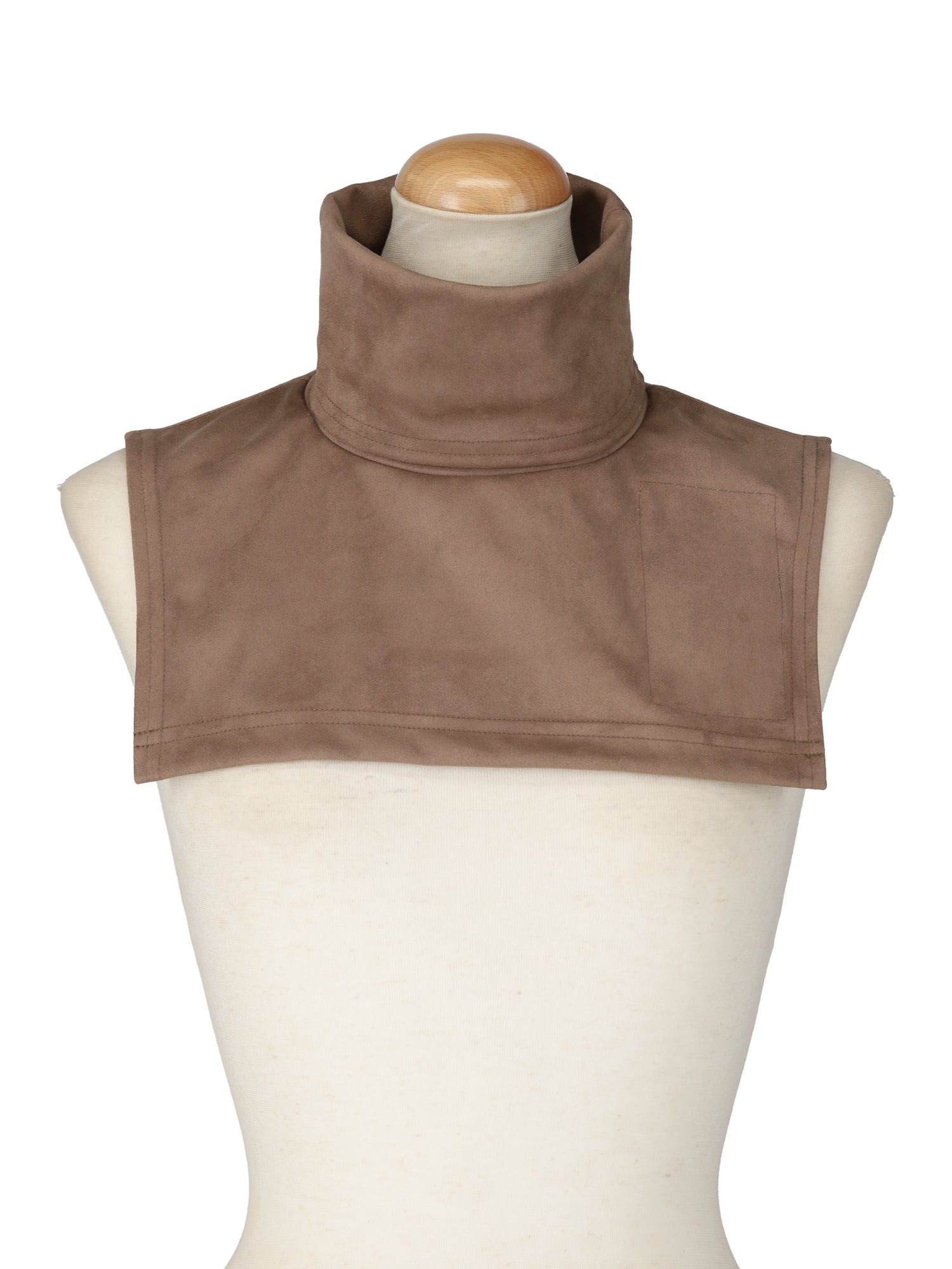 Turtleneck dickey (faux suede)