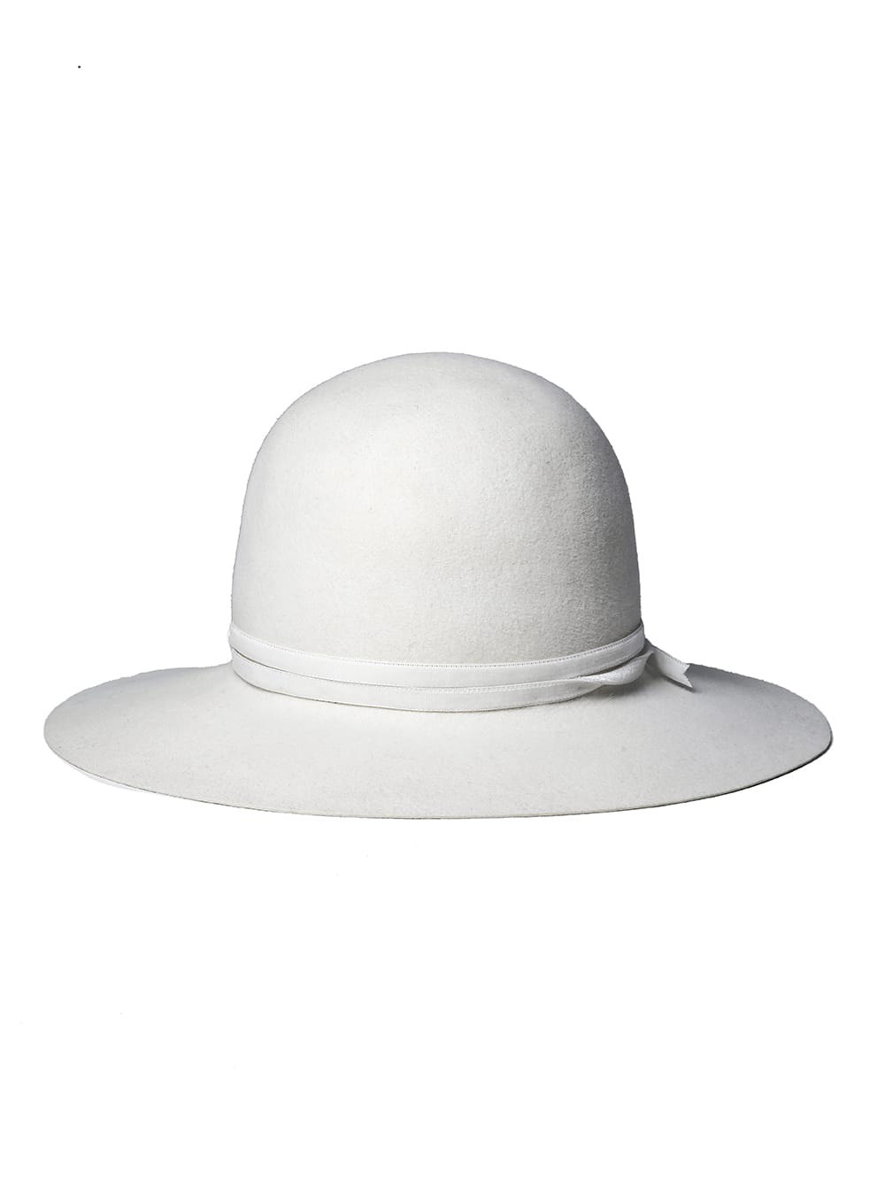 bowler hat./velvet ribbon.