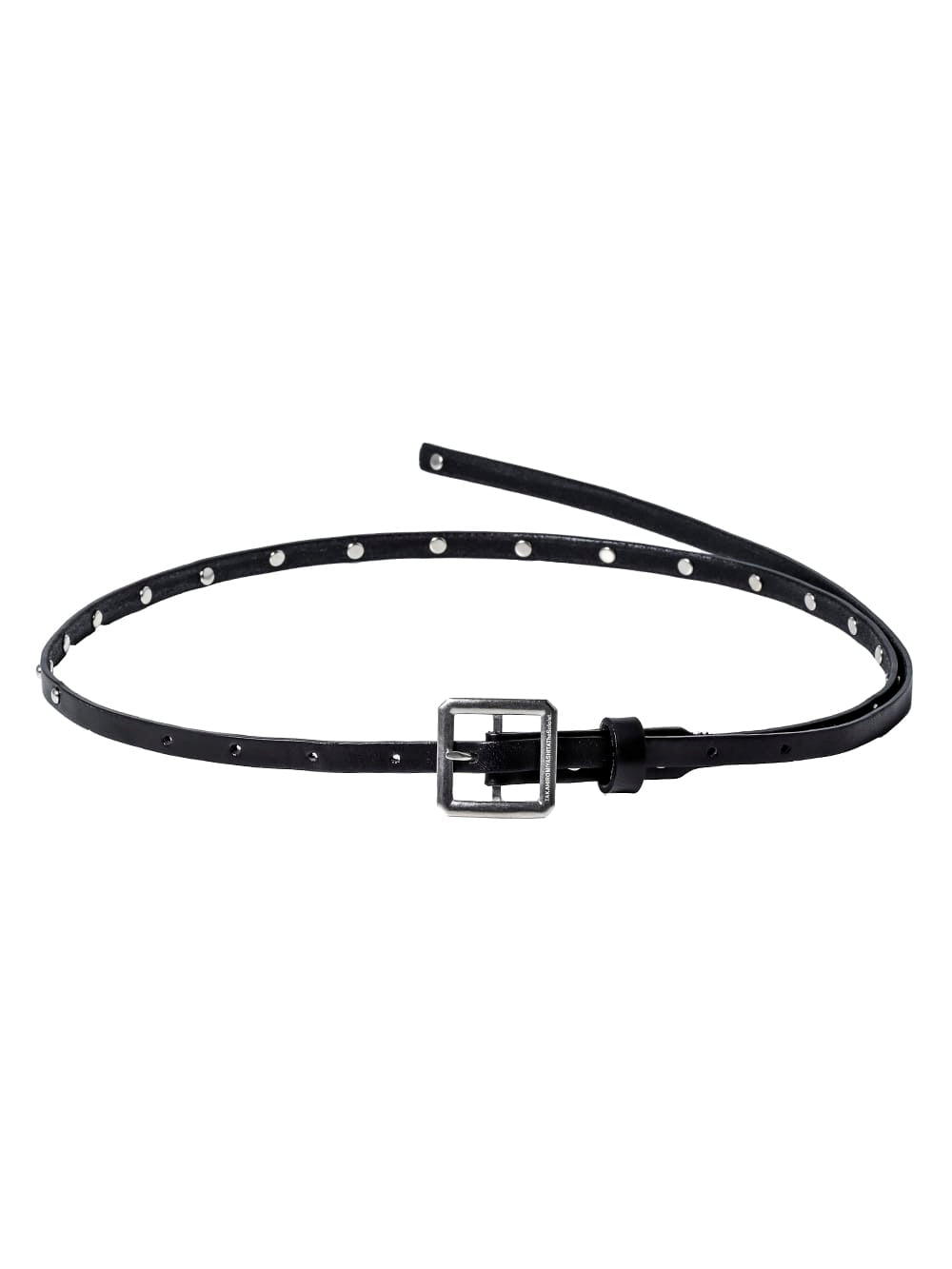 sa.0016AW23-black single pin buckle belt.(25mm) THE TWO OF US 2023 