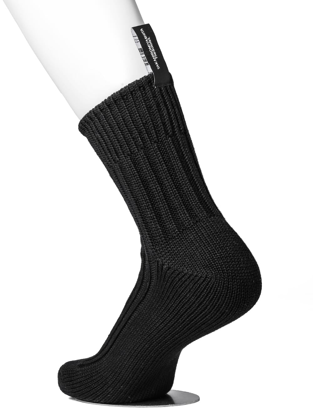 Heavyweight ribbed row socks