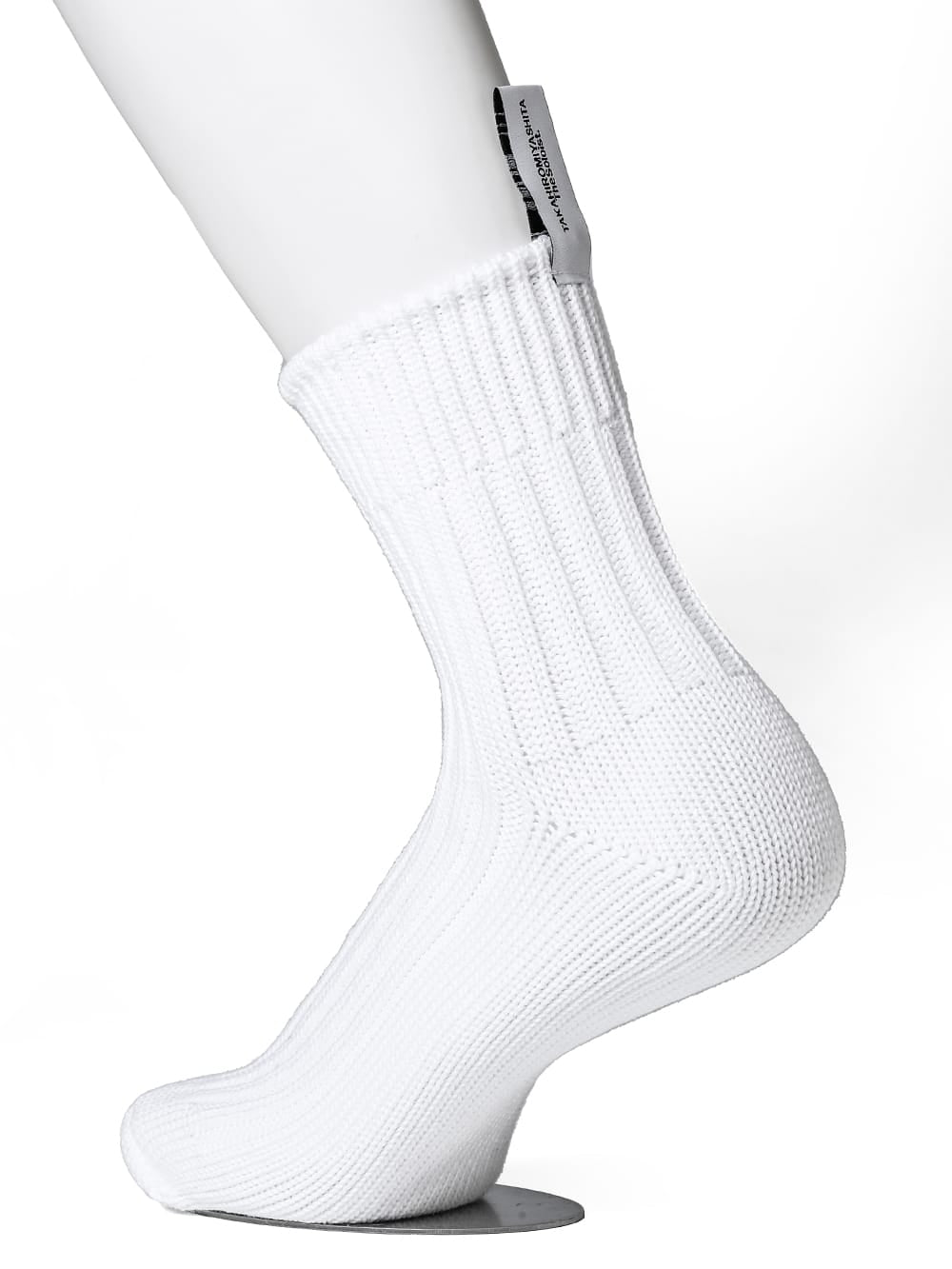 Heavyweight ribbed row socks