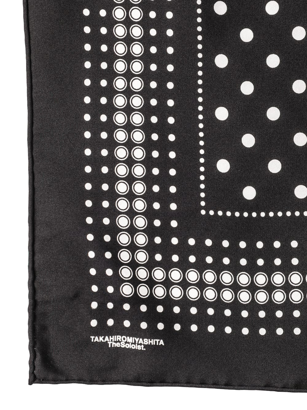 silk twill bandana scarf.(american dots) 55 x 55