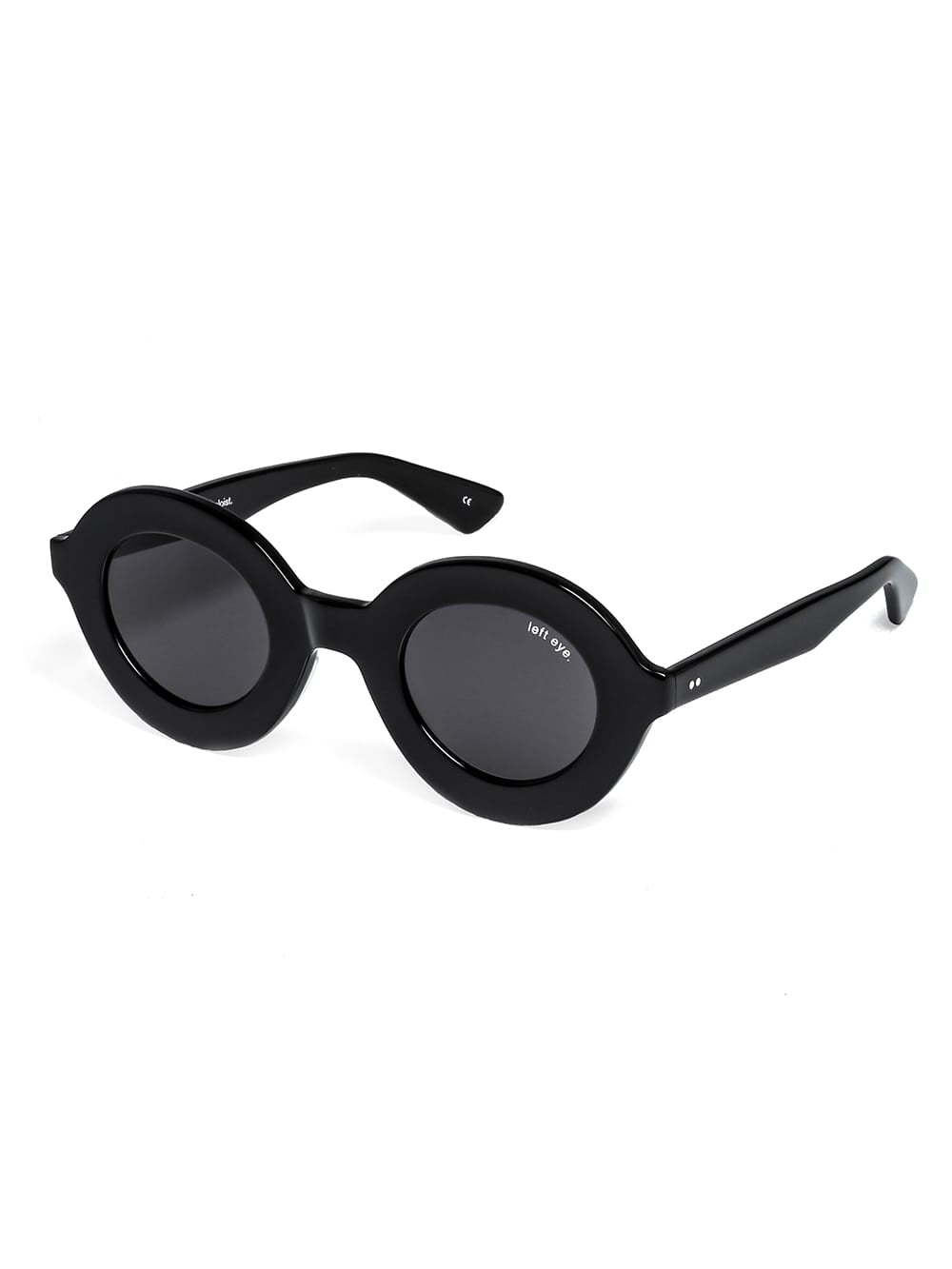 sa.0020AW25-black ラウンドシェイプサングラス The Black-and-White