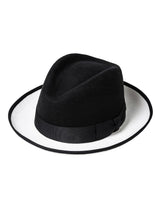 sa.0021AW25-black x white ツートーンノーブルハット The Black