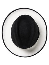 sa.0021AW25-black x white ツートーンノーブルハット The Black-and