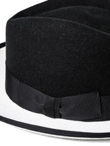 sa.0021AW25-black x white ツートーンノーブルハット The Black-and