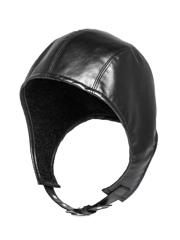 helmet cap.(faux mouton)