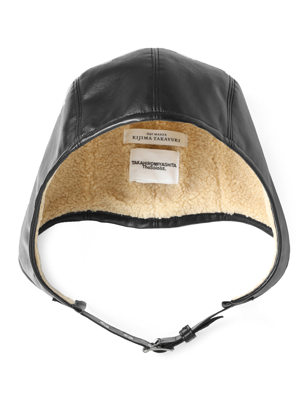 helmet cap.(faux mouton)