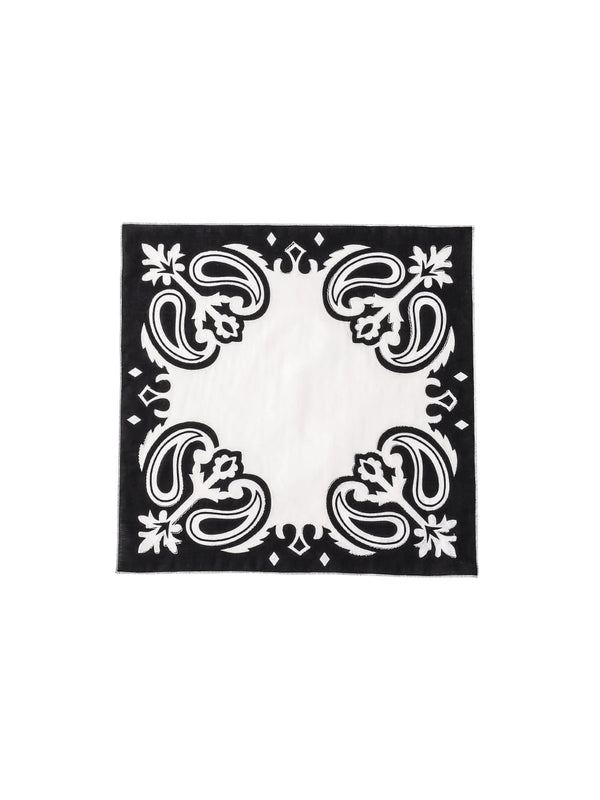 two-tone coloar paisely scarf.(S)type01