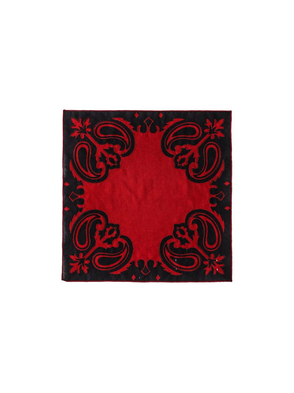 two-tone coloar paisely scarf.(S)type01