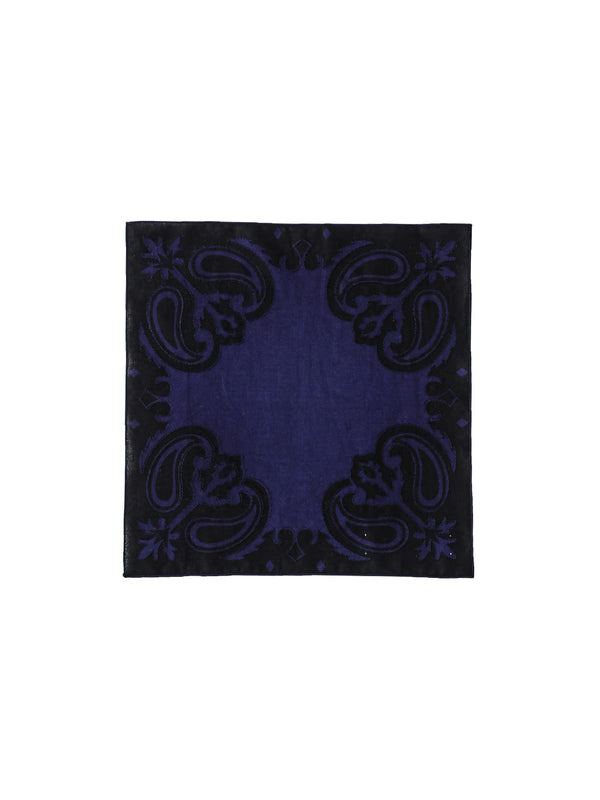 two-tone coloar paisely scarf.(S)type01