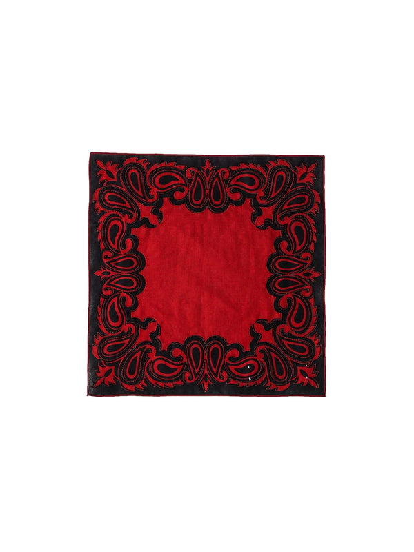 two-tone coloar paisely scarf.(S)type02