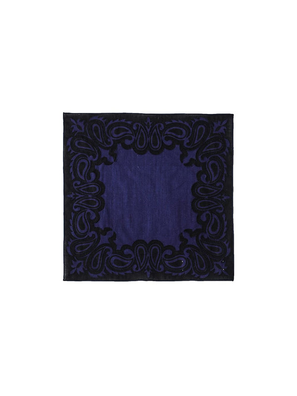 two-tone coloar paisely scarf.(S)type02