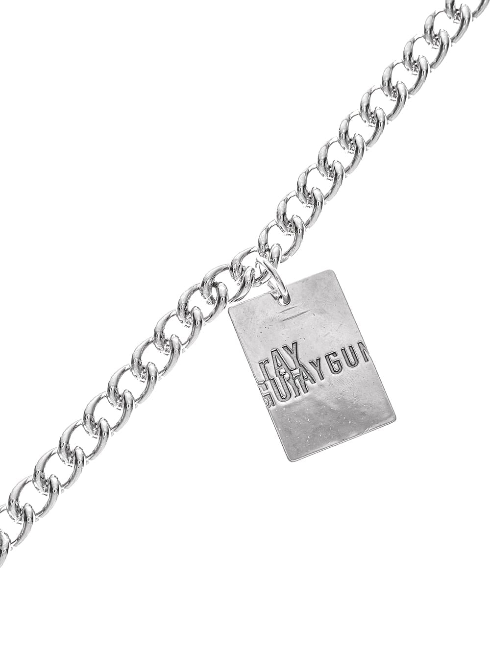 gradation curb chain necklace 3./w charm