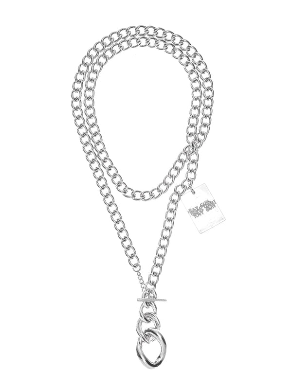 gradation curb chain necklace 12./w charm
