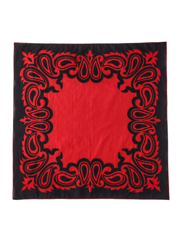 two-tone coloar paisely scarf.(L)type02