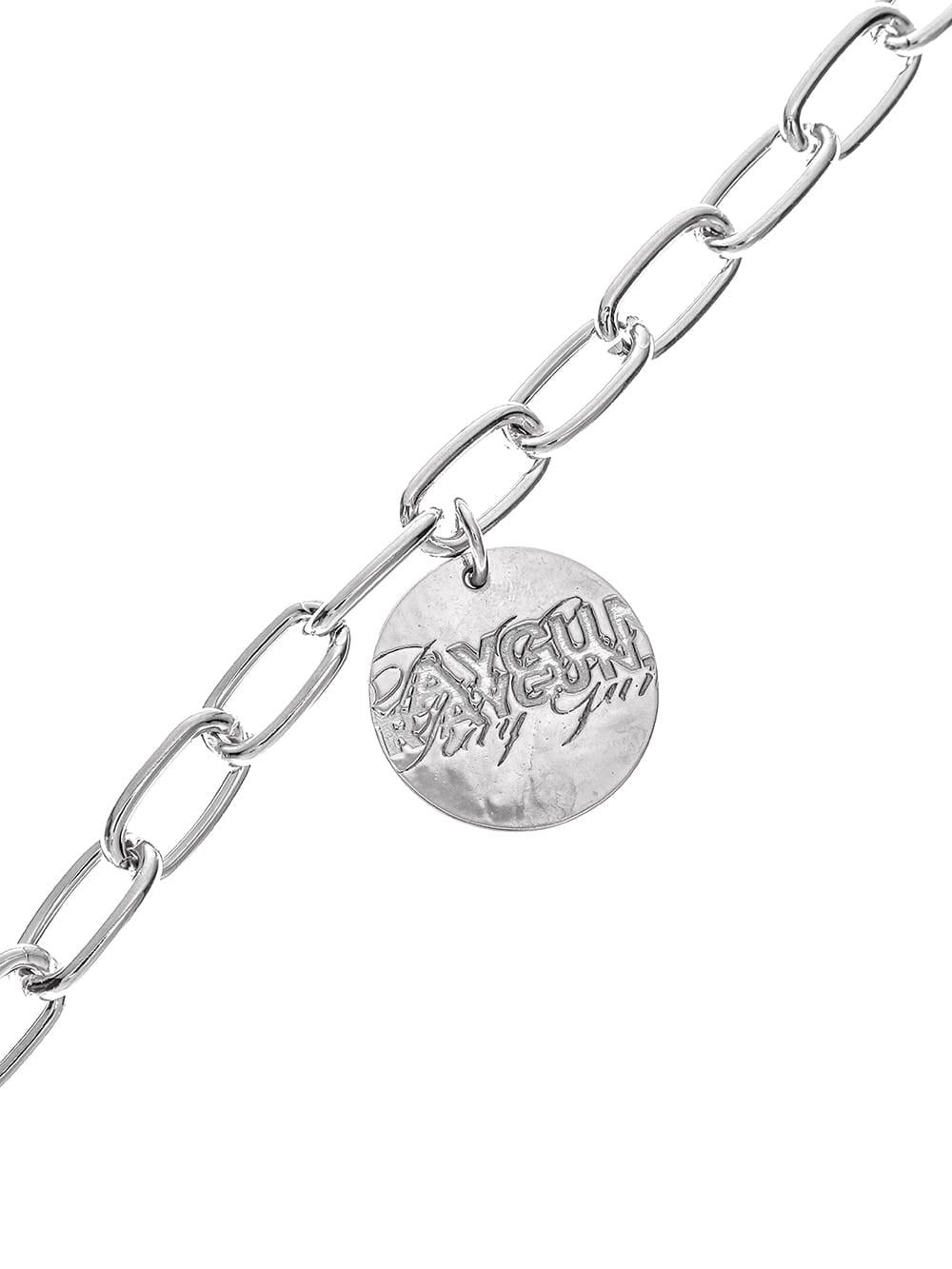 gradation cube chain necklace 7./w charm