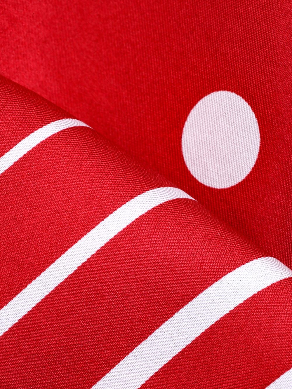 sa.0040AW25-red silk twill huge bandana scarf The Black-and-White