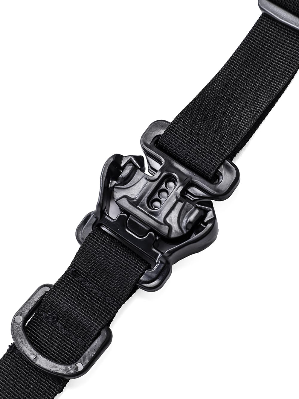 sa.0083AW23-black tactical buckle belt. THE TWO OF US 23AW 