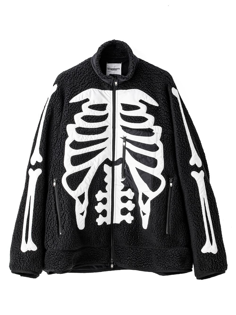 ウォニョン着用★ ★FLAG COLLAR JACKET Junya Watanabe black scrunched drawstring jacket with