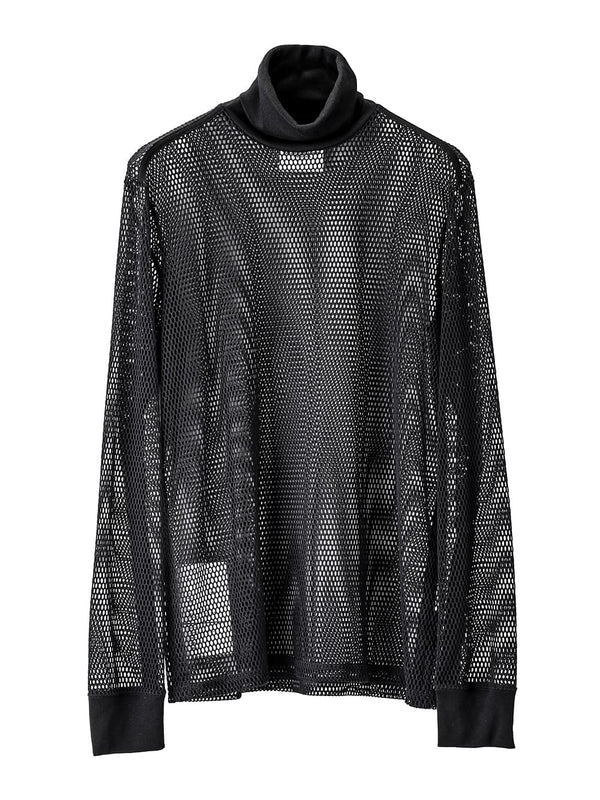 Turtleneck mesh shirt