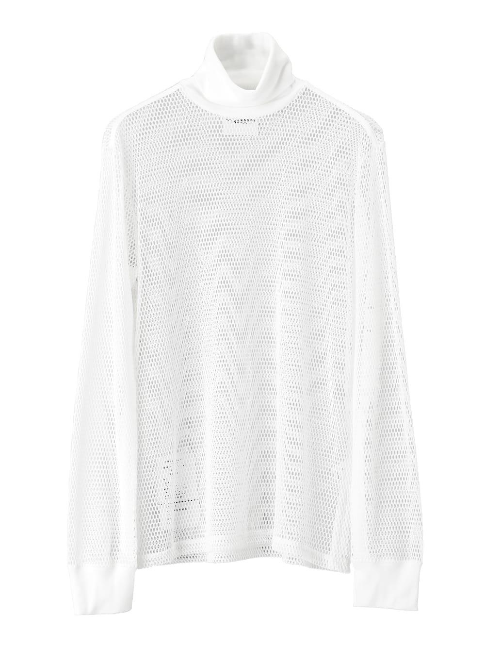 Turtleneck mesh shirt