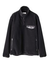 sc.0001AW25-black pullover jacket. The Black-and-White