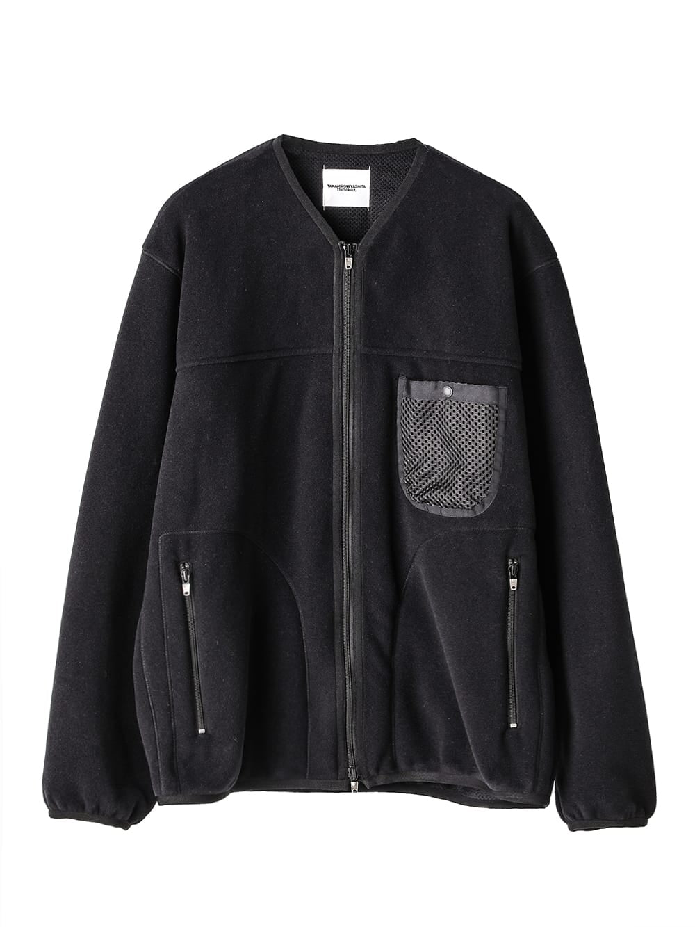 zip up cardigan.