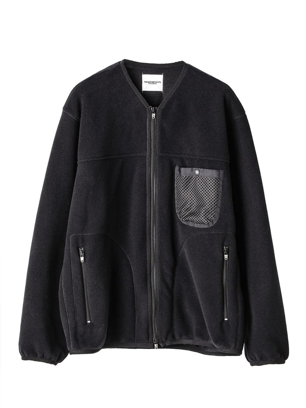 zip up cardigan.
