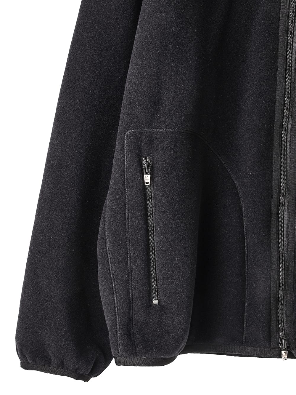 zip up cardigan.
