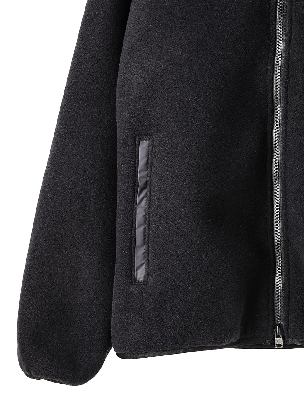 sc.0003AW25-black ジップアップフーディー The Black-and-White
