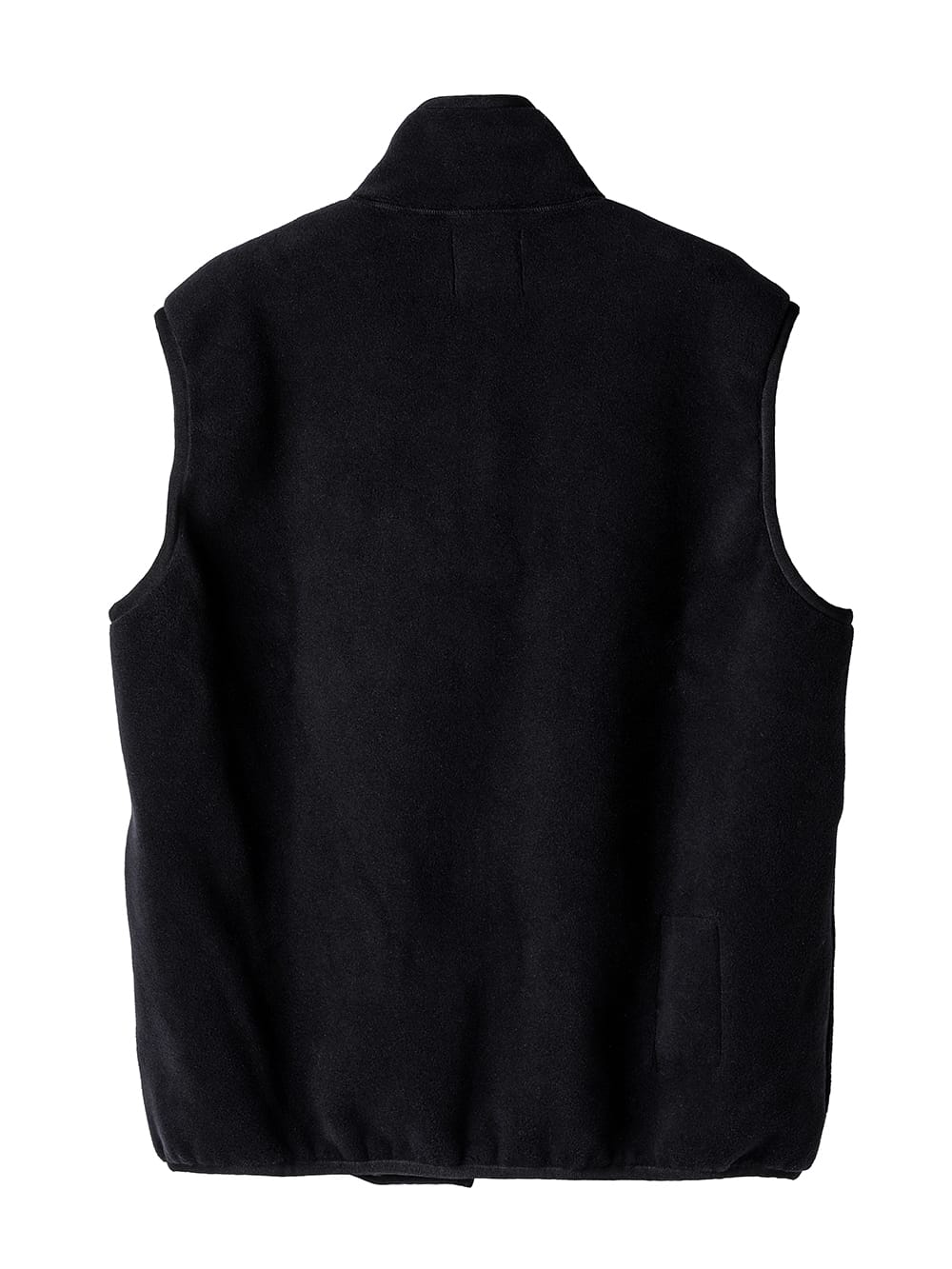 stand collarzip-up vest