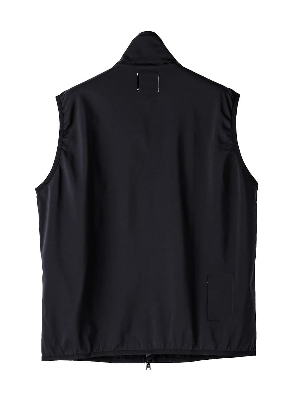 stand collarzip-up vest