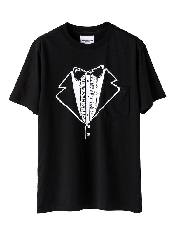トロンプルイユタキシードショートスリーブTシャツ