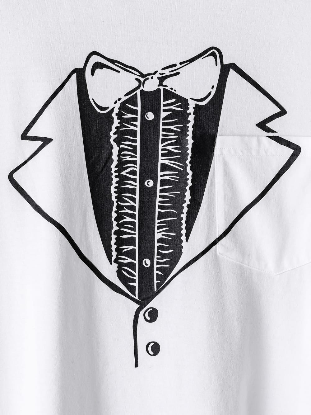 trompe l'oeil tuxedo S/S T-shirt 